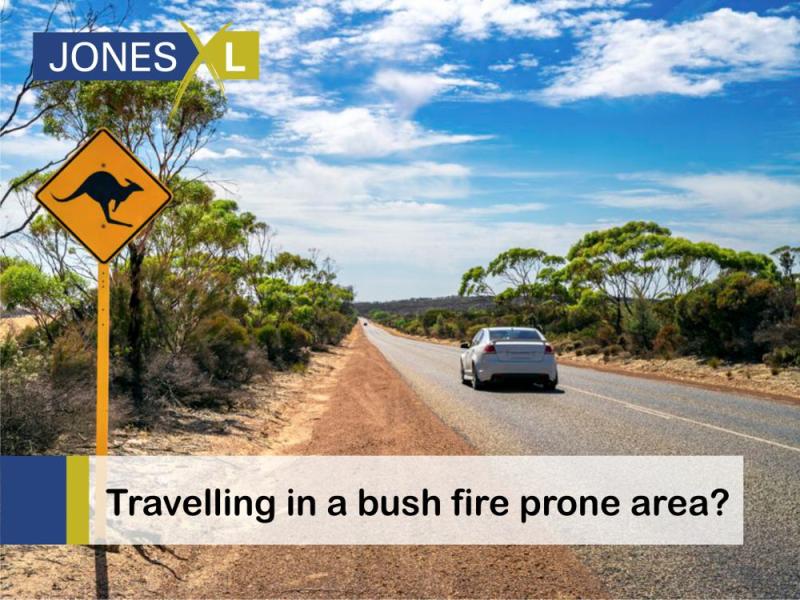 Travelling in a bush fire prone area?