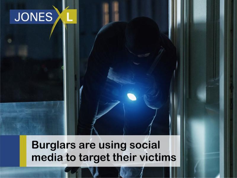 Burglars are using social media to target their victims.